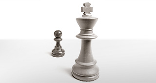 Schachfiguren – Köning und Bauer: Führungskräfteversorgung