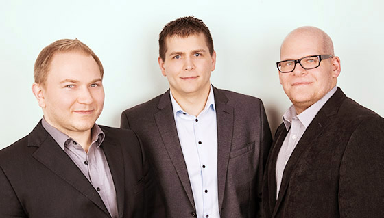 Die Gründer von bellmatec: Mathias Pröhl, Armin Lungwitz und Lars Reichel